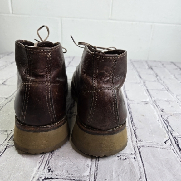 Vtg Red Wing heritage 3141 brown leather low ankle work prison chukka boots - Picture 6 of 13